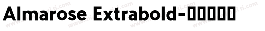 Almarose Extrabold字体转换